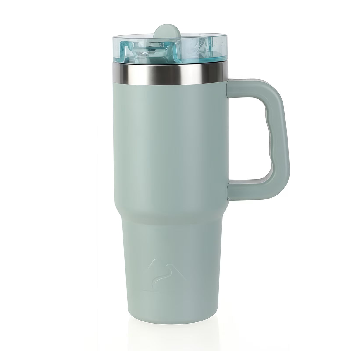 18oz Insulated Stainless Steel Travel Tumbler with Handle and Flip Straw Lid