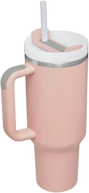 40 oz Tumbler with Handle Straw Insulated
